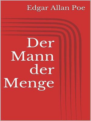 cover image of Der Mann der Menge